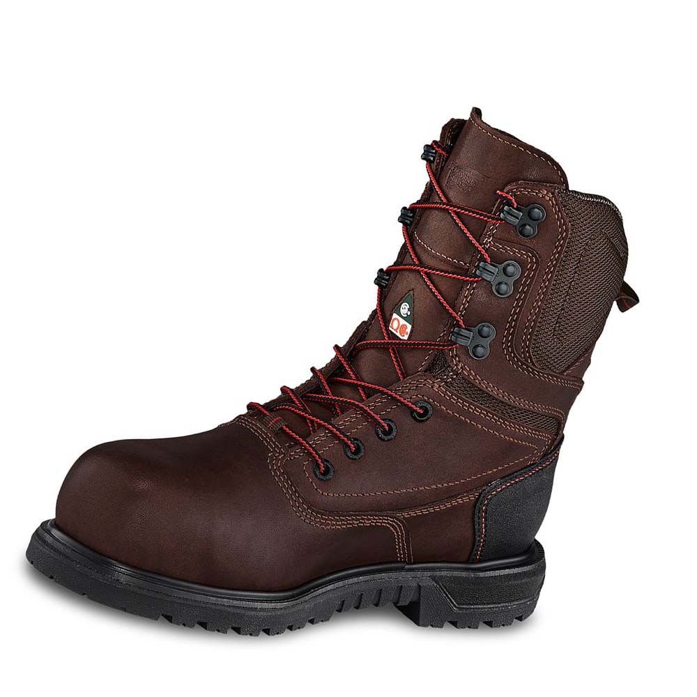 Red Wing Brnr XP 8-inch Waterproof, CSA Safety Toe Women's Work Boots Burgundy | ZA 166EBC